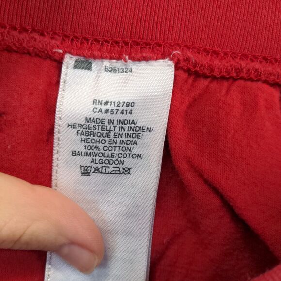 True Religion Mens Jogger Pants Large Red Drawstring Waist Tapered Leg Cotton - Picture 10 of 12